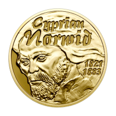 zlota-moneta-200-zl-cyprian-norwid-2013-rewers