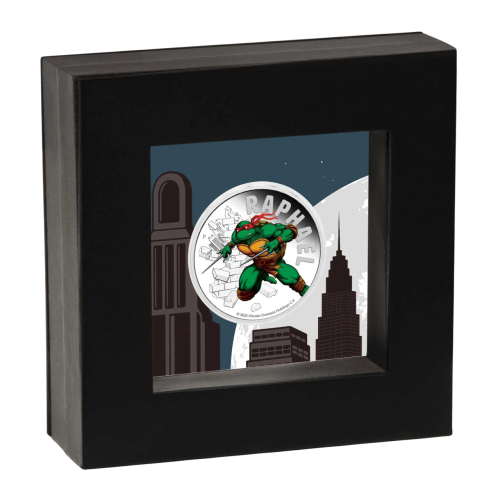 2025 TUV 1 oz Silver Colorized TMNT Raphael Proof - 24h Shipping!