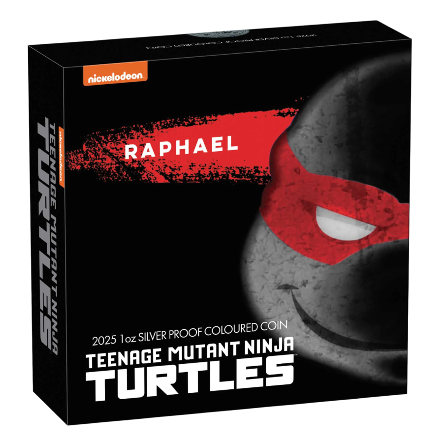 2025 TUV 1 oz Silver Colorized TMNT Raphael Proof - 24h Shipping!