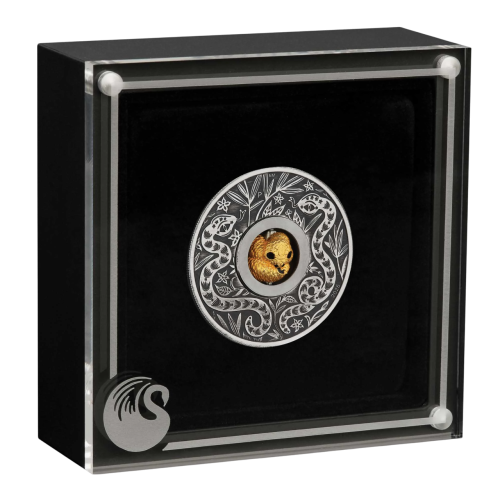 2025 Antique Tuvalu Year of the Snake Rotating Charm Silver Coin- 24h Shipping!