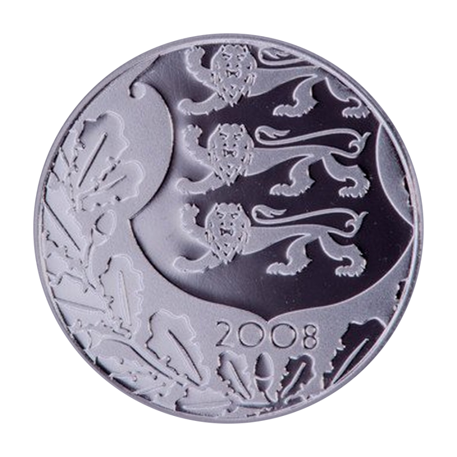 Estonia Republic 90th Anniversary Platinum Gold Silver Set 2008 - 24h Shipping!