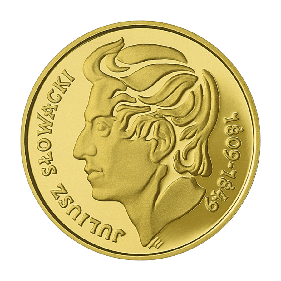 zlota-moneta-200-zl-juliusz-slowacki-1999-rewers