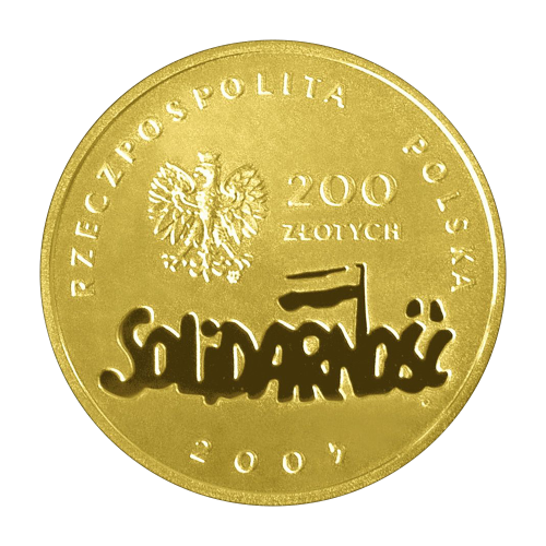 200 zloty 2005 25th anniversary of NSZZ "Solidarity" - 24h Shipping!