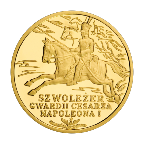zlota-moneta-200-zl-historia-jazdy-polskiej-szwolezer-gwardii-cesarza-napoleona-rewers