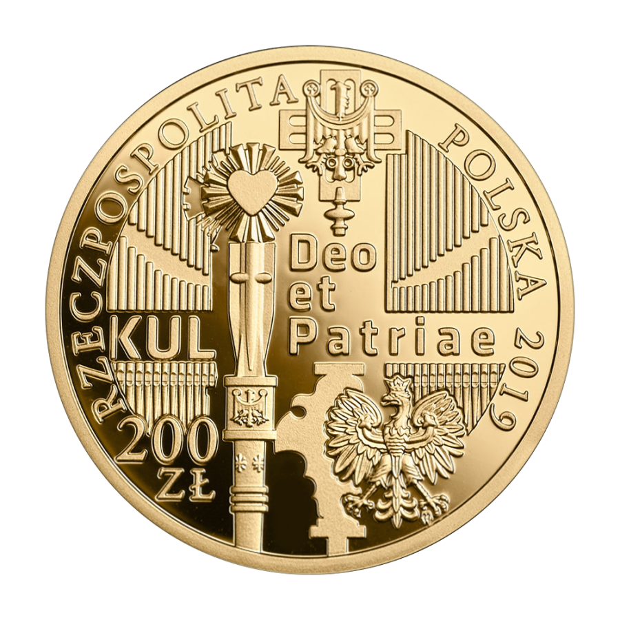 2019 Poland 200 Zloty Gold Coin – 100th Anniversary of the Catholic University of Lublin - 24h Shipping!