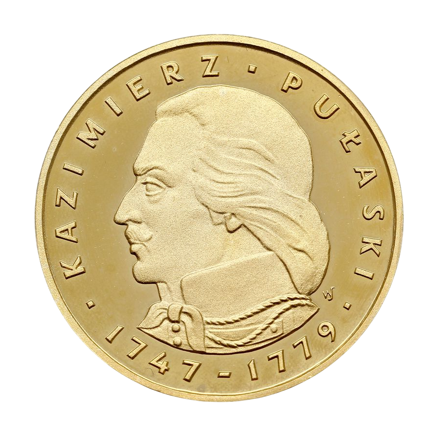 zlota-moneta-500-zl-kazimierz-pulaski-1976-rewers