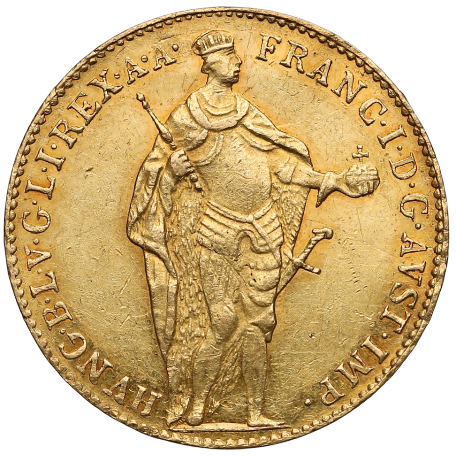 Gold Coin Franz I. (II.), 1 Dukat 1834 - 24h Shipping!
