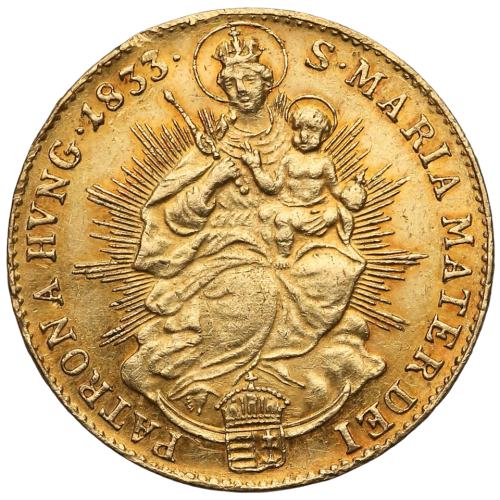 Gold Coin Franz I. (II.), 1 Dukat 1834 - 24h Shipping!