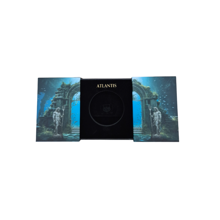 Srebrna moneta rozsuwana Zaginione cywilizacje: Atlantyda 2025 5 uncji - wysyłka 24 h!