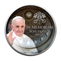 IN MEMORIAM POPE FRANCIS Libertad 1 Oz Silver Coin - 24h Shipping!