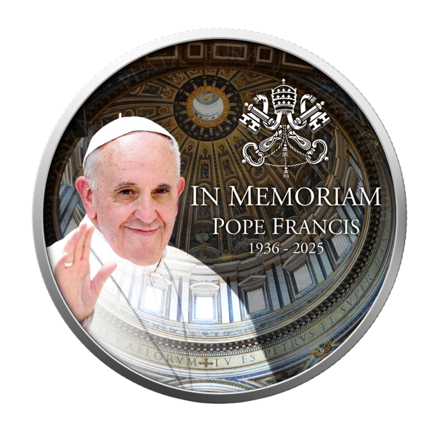 IN MEMORIAM POPE FRANCIS Libertad 1 Oz Silver Coin - 24h Shipping!