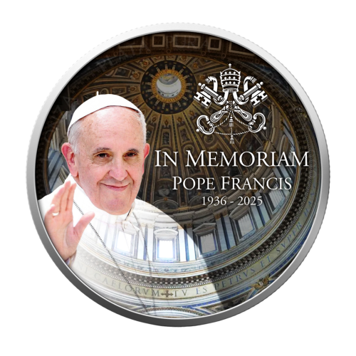 IN MEMORIAM POPE FRANCIS Libertad 1 Oz Silver Coin - 24h Shipping!