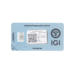 Natural Diamond 0,17 CT / Natural Fancy Intense Yellow Orange / Pear Modified Brilliant / SI1 / G - 24h Shipping! 2