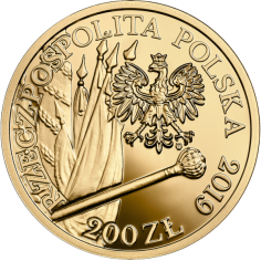 zlota-moneta-200-zl-420-rocznica-urodzin-hetmana-stefana-czarnieckiego-2019-rewers 2