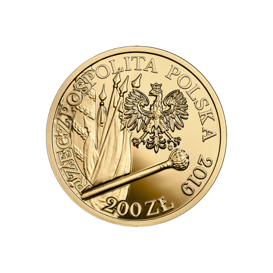 2019 Poland 200 Zloty Gold Coin – 420th Anniversary of the Birth of Hetman Stefan Czarniecki - 24h Shipping!