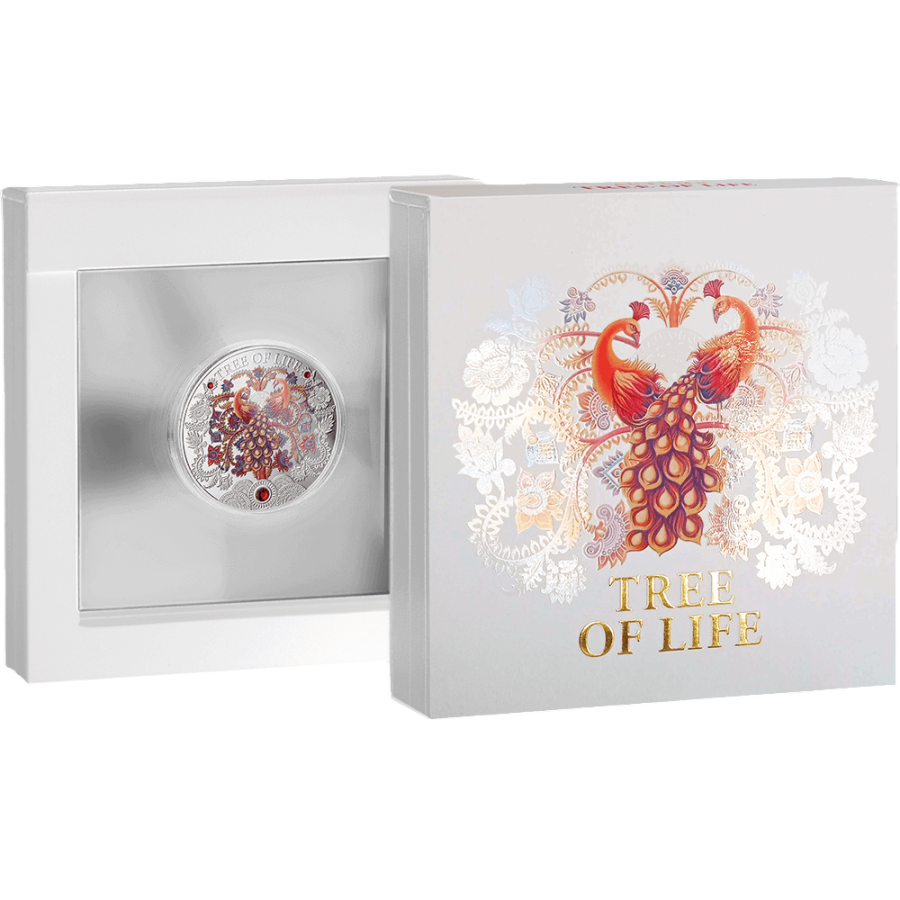 2025 Republic of Ghana 1 oz Silver Autumn Tree of Life - 24h Shipping!