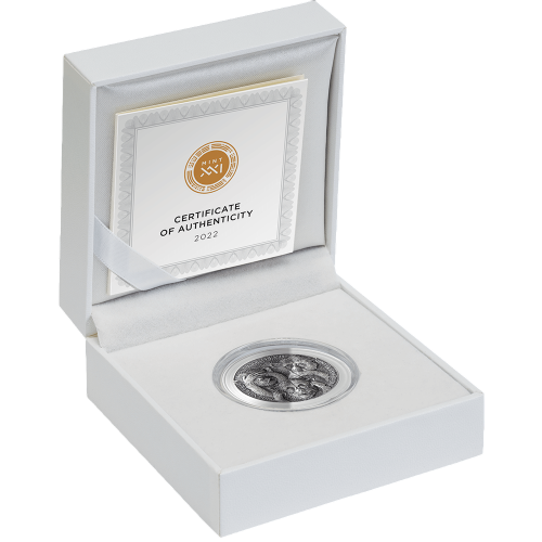 2022 Republic of Ghana 1 oz Silver Antique Three Wise Monkeys - 24h Shipping!