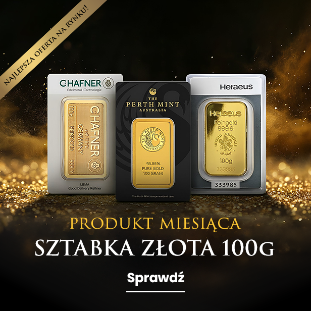 Produkt miesiąca | Złoto niesortowane i duże gramatury sztabek
