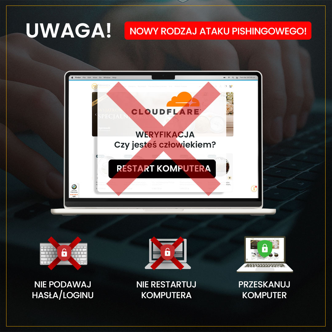 Informacja dla klientów o atakach pishingowych