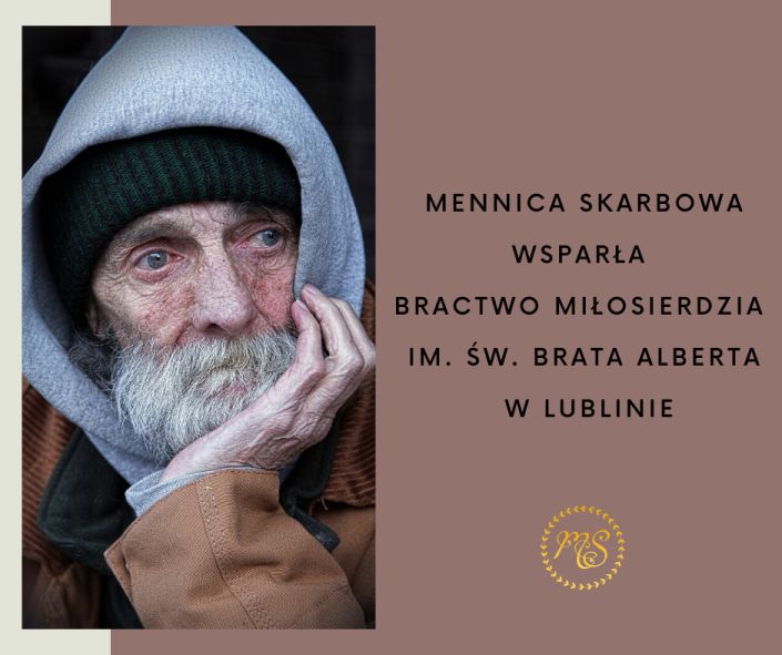 POMOCNA DŁOŃ: MENNICA SKARBOWA WSPARŁA BRACTWO MIŁOSIERDZIA IM. ŚW. BRATA ALBERTA W LUBLINIE