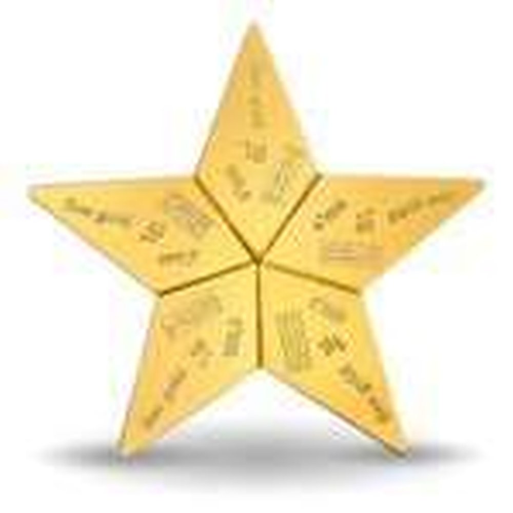 5 x 1 g Gold CombiBar Star - wysyłka 24 h!