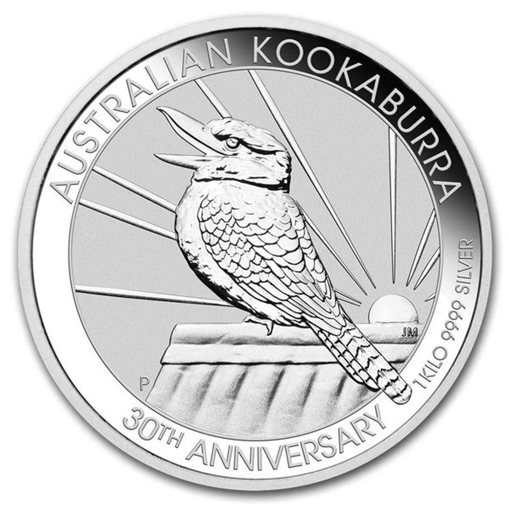 Moneta Australijska Kookaburra - 1000 G (1 KG) srebra - wysyłka 24h!