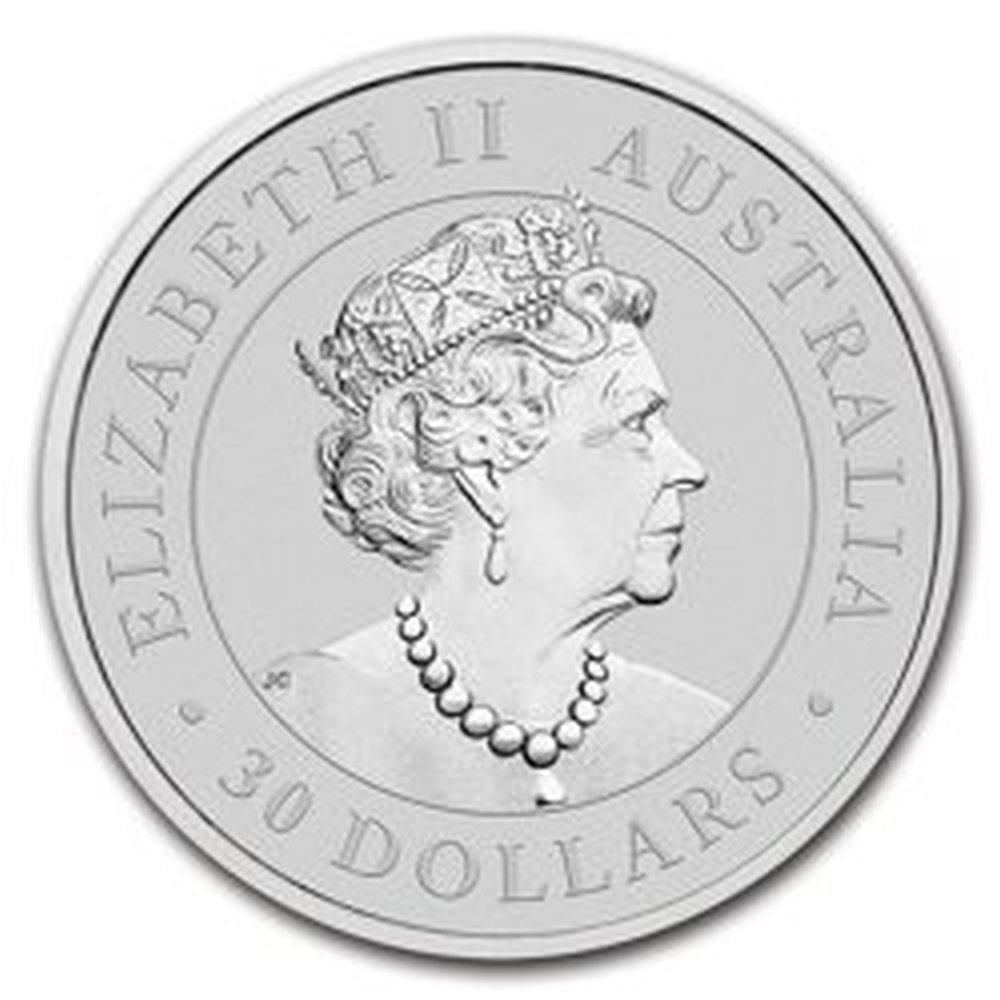 Moneta Australijska Kookaburra - 2021 - 1000 G (1 KG) srebra - wysyłka 24h!