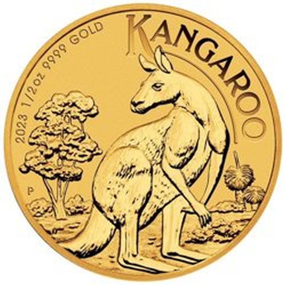 Moneta Australijski Kangur 1/2 uncji złota - wysyłka w 24 h!
