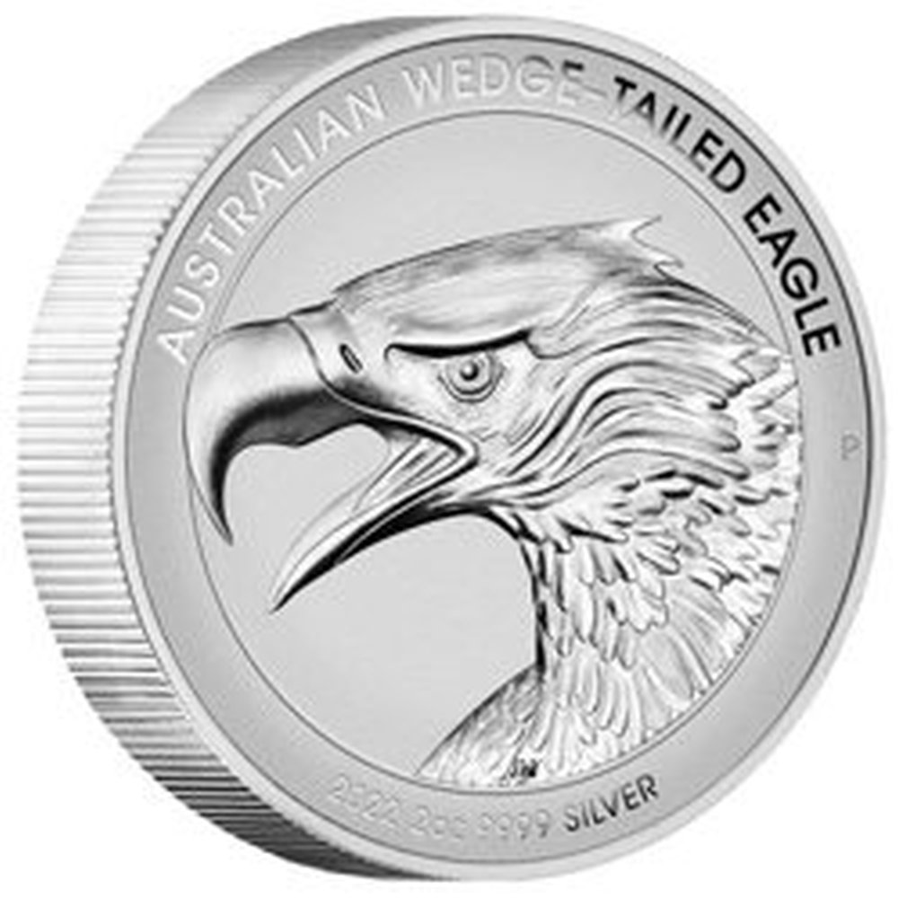 Moneta Australijski Orzeł Odwrócony 2 uncje srebra - wysyłka 24 h!