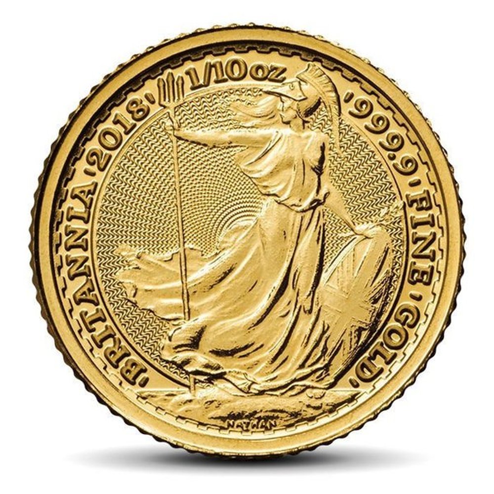 Moneta Britannia 1/10 uncji złota - wysyłka 24 h! 