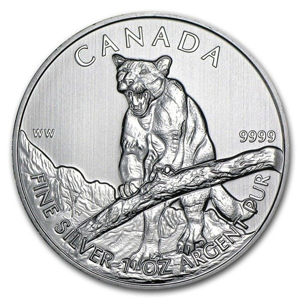 Moneta Dzikie Zwierzęta: Puma 1 uncja srebra – wysyłka 24 h!