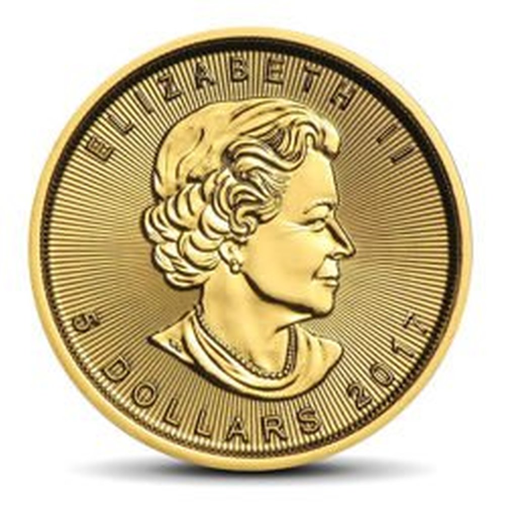 Moneta Kanadyjski Liść Klonowy 1/10 uncji złota - wysyłka 24 h!