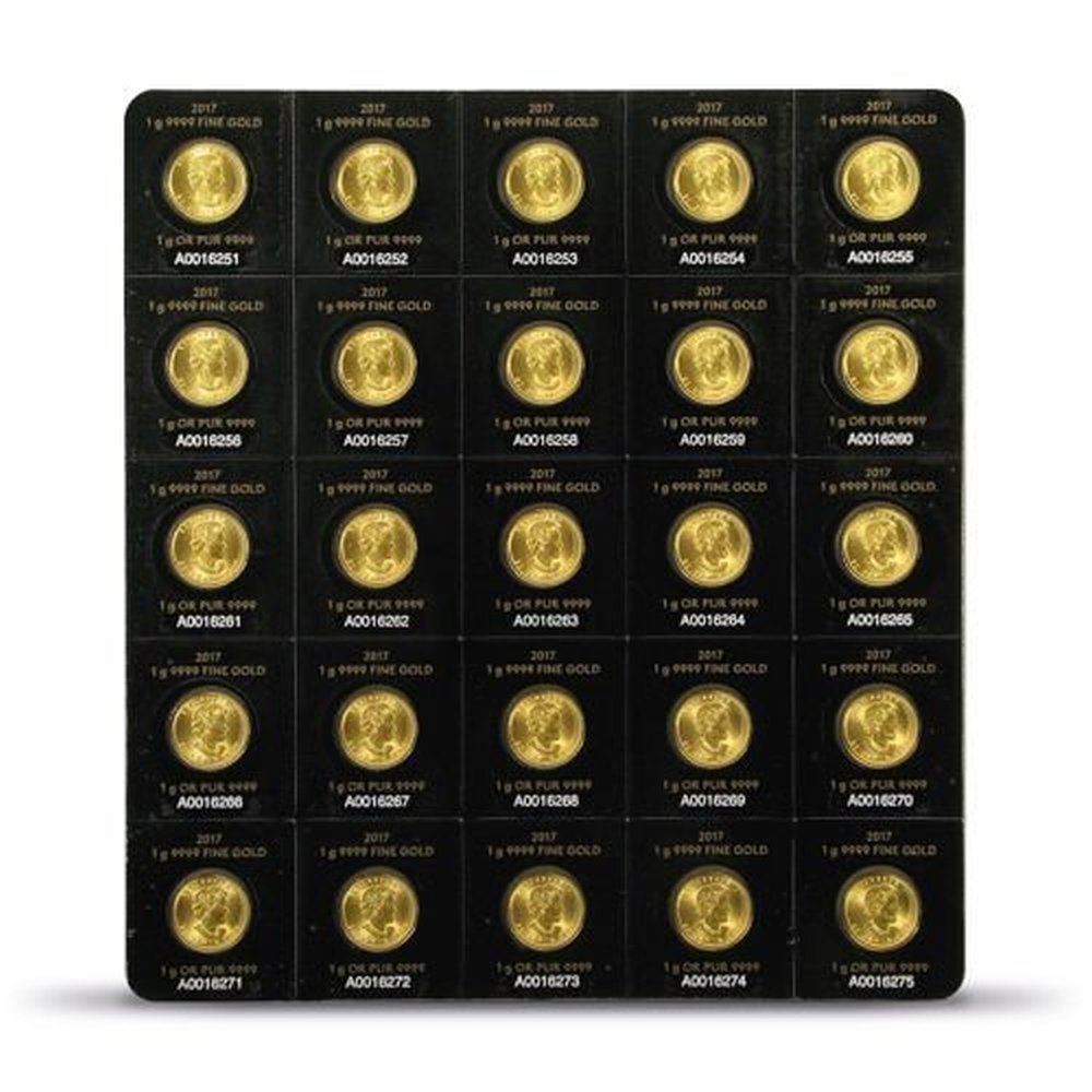 Moneta Kanadyjski Liść Klonowy 25 x 1g złota - wysyłka 24 h!