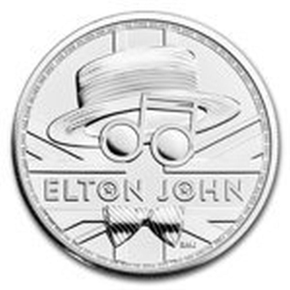 Moneta Elton John - Legendy Muzyki - 1 uncja srebra - wysyłka 24 h!